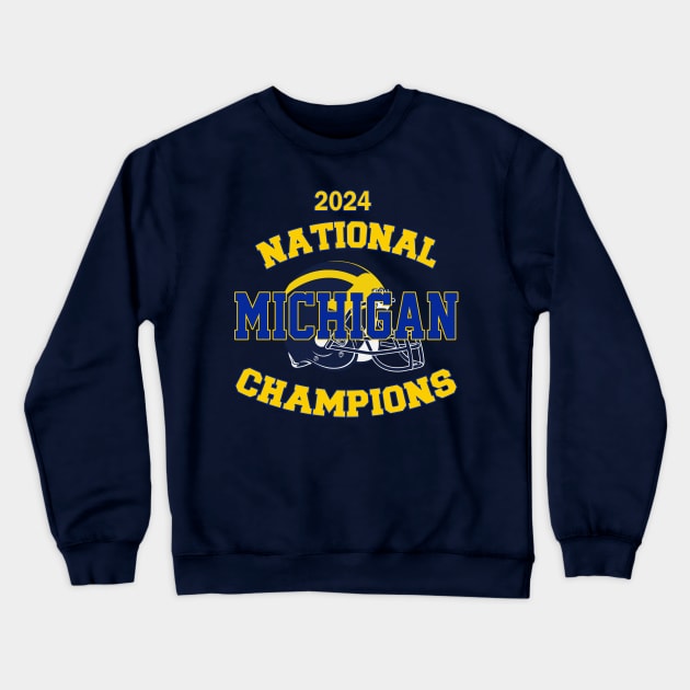 Michigan National Champions 2024 Crewneck Sweatshirt by NikkiHaley